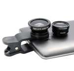 Lente Universal 3 en 1 para celulares